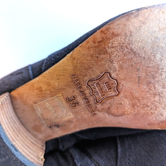 Isabel Marant Booties Suede Leather Wooden Heel Boots US 6 🩷 - Picture 9 of 9